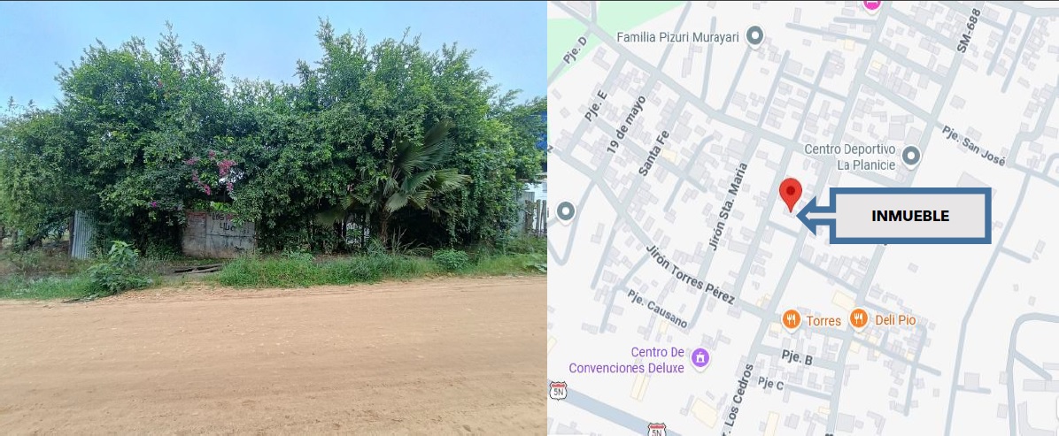 Predio Urbano en remate judicial en Morales — San Martín
