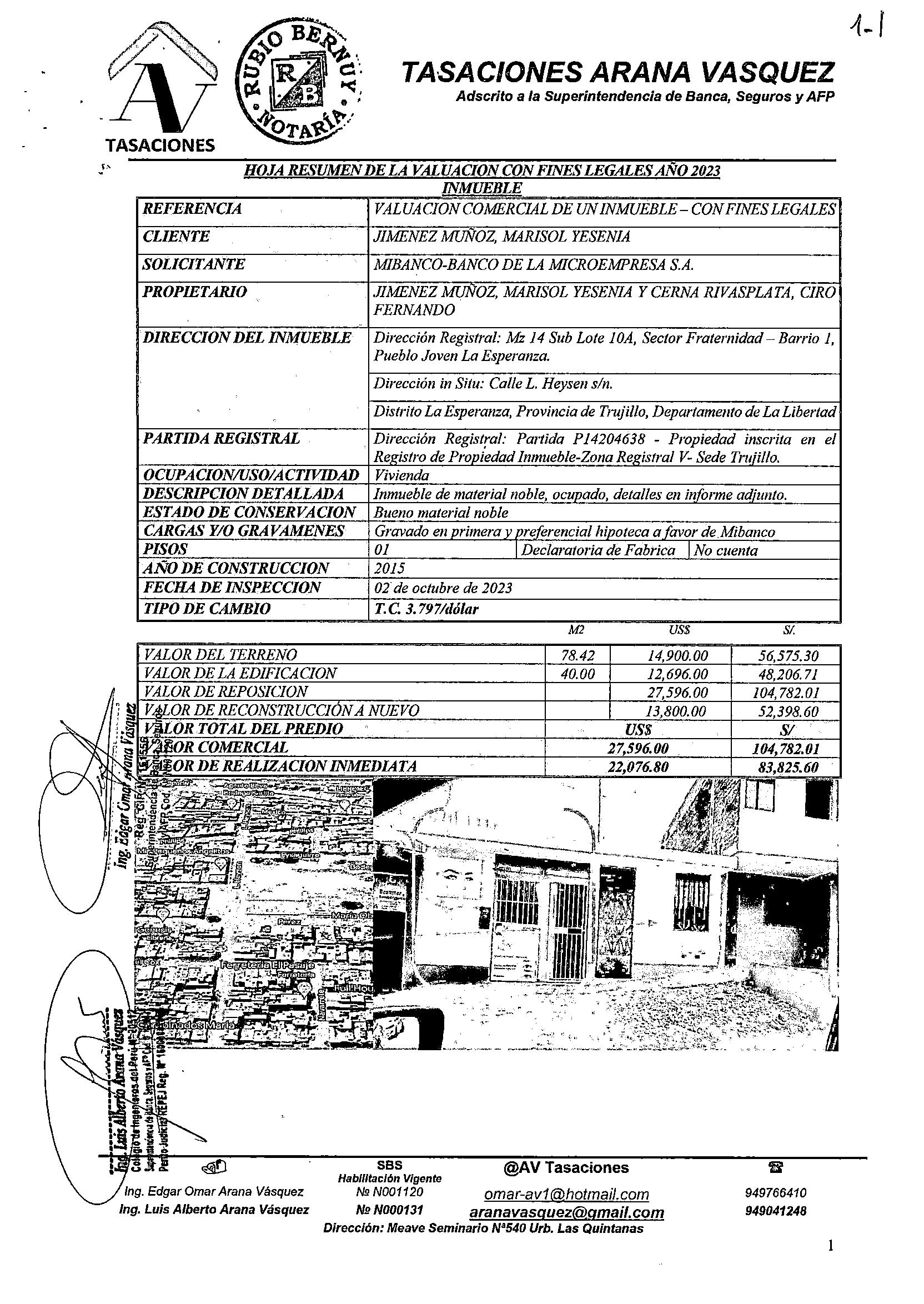 CASA en remate judicial en LA ESPERANZA — LA LIBERTAD